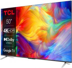  50" TCL LED 4K 60Hz Smart Android TV, Titan 50P638 -  4