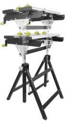 Верстак складной Ryobi RWB03, 600х570х760, 12,5 кг, 100 кг макс.вес, регулировка высоты 5133001780 - Картинка 3