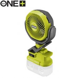 Вентилятор акумуляторний Ryobi ONE+ RCF18-0 18В 3400об·хв 2 швидкості поворотний 0.4кг без АКБ та ЗП 5133005400 - Картинка 7