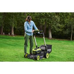 Газонокосилка аккумуляторная Ryobi RY36LMXSP53A-160 самоходная, Max Power 36В, 1х6.0Ач, 53см, 30кг, 20-100мм, 3в1, LED-фары, до 3200м2 5133005802 - Картинка 3