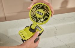 Вентилятор акумуляторний кліпса Ryobi USB Lithium RCF4-0 4В 3800об·хв обертання 325° поворот 180° 2 швидкості 0.29кг без АКБ та ЗП 5133006130 - Картинка 10