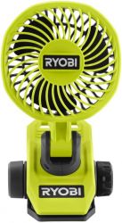 Вентилятор акумуляторний кліпса Ryobi USB Lithium RCF4-0 4В 3800об·хв обертання 325° поворот 180° 2 швидкості 0.29кг без АКБ та ЗП 5133006130 - Картинка 12