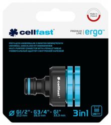 Конектор для крана Cellfast ERGO 1/2, 3/4, 1'' с внутренней резьбой (блистер) 53-210 - Картинка 3