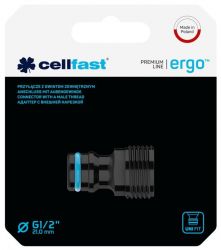 Cellfast Конектор для крана ERGO 1/2' із зовнішнім різьбленням (блістер) 53-230 - Картинка 2