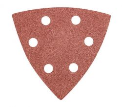 Шлифовальная бумага GRAPHITE, 5 шт., на липучке, тип DELTA 93x93 мм, K60 55H764 - Картинка 2