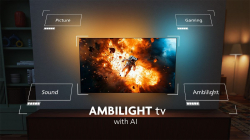 Телевізор 55" Philips OLED+ 4K 144Hz Smart Google TV Black Ambilight Bowers & Wilkins sound 55OLED910/12 - Картинка 8