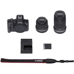 .  Canon EOS R50 + RF-S 18-45 IS STM + RF-S 55-210 IS STM Black 5811C034 -  2