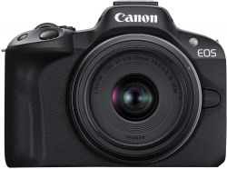 ����. ���������� Canon EOS R50 + RF-S 18-45 IS STM + RF75-300 IS STM Black 5811C150