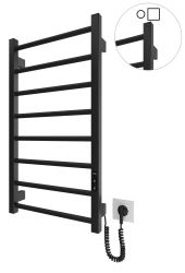 Полотенцесушитель Hygge Family электрический Leeds, 770х530х85мм, таймер-регулятор, сталь, черный матовый 6.1.0802.06.BM - Картинка 2