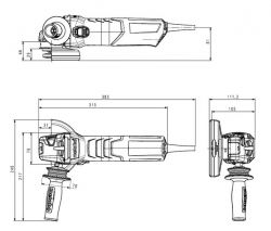   Metabo WEVA 15-125 QUICK, 125, 1550, 2800-11000/, 14, 2.5 600496000 -  8