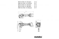 Metabo    WVB 18 LTX BL 15-125 Quick, 125, 18 2*5.5, 2500-10000/, 14, metaBOX 165 L, 2 601731660 -  8