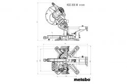 Metabo ���� ����������� KGS 305 M � ���������, 1600��, ���� 305��, ������ 110/67��, 18.6�� 613305000 - �������� 13