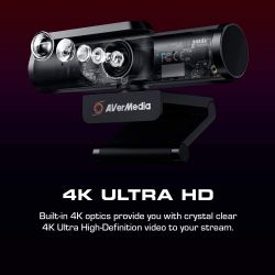   AVerMedia - Live Streamer CAM PW513 4K Black 61PW513000AC -  7