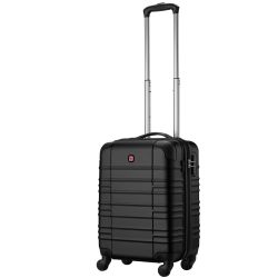 Чемодан Wenger, Amplar, малый, пластик, 4 колеса, черный 653143 - Картинка 1