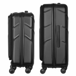 Набор чемоданов Wenger Amplix Hardside, поликарбонат, (S+M), TSA, 4 колеса, EXP, чёрный 653332 - Картинка 4