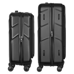 Набор чемоданов Wenger Amplix Hardside, поликарбонат, (S+M), TSA, 4 колеса, EXP, чёрный 653332 - Картинка 5