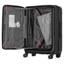 Набор чемоданов Wenger Amplix Hardside, поликарбонат, (S+M), TSA, 4 колеса, EXP, чёрный 653332 - Картинка 24