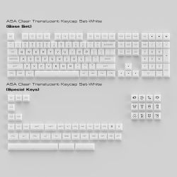 Akko   ASA Clear printed keycap White V2 Fullset 6925758621342 -  7