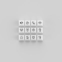 Akko   ASA Clear printed keycap White V2 Fullset 6925758621342 -  4
