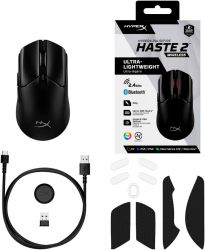 Мишь HyperX Pulsefire Haste 2 WL, Black 6N0B0AA - Картинка 3