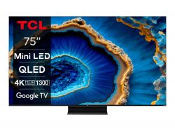 ��������� 75" TCL MiniLED 4K 144Hz Smart Google TV Titan ONKYO sound 75MQLED80