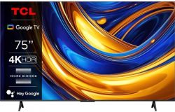 ��������� 75" TCL LED 4K 60Hz Smart Google TV Titan 75P69B