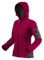 Куртка рабочая NEO Softshell Woman Line, размер L (40), легкая, водонепроницаемая, ветронепродуваемая, дышащая, внутренняя подкладка флис, красная 80-550-L