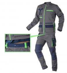 Брюки рабочие NEO Premium, размер XXXL (58), ткань ripstop, 210 г/м2, 100% хлопок, усиление тканью Cordura, световозвращающие 81-227-XXXL - Картинка 2