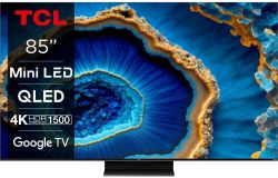 TCL  85" MiniLED 4K 144Hz Smart Google TV Black 85C805 -  1