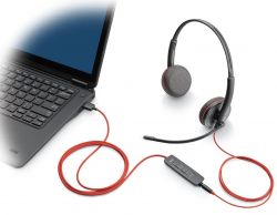 Poly  '  On-ear Blackwire 3225, USB-A, USB-C, 3.5 , ,  8X229AA -  2