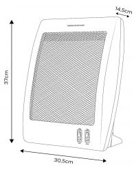 Neo Tools Обігрівач інфрачервоний, 800Вт, кварцовий нагрів. елемент, білий 90-112 - Картинка 9