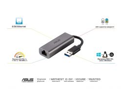   ASUS USB-C2500 USB3.2 to 2.5GE 90IG0650-MO0R0T -  5