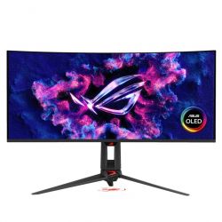 ������� Asus 34" ROG Swift OLED PG34WCDN 2xHDMI, DP, USB-C, 3xUSB, Audio, QD-OLED, 3440x1440, 21:9, 360Hz, 0.03ms, DCI-P3 99%, CURVED, G-SYNC, FreeSync, HAS, HDR500 90LM0CU0-B01971