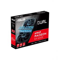  ASUS Radeon RX 6400 4GB GDDR6 DUAL DUAL-RX6400-4G 90YV0H90-M0NA00 -  10