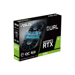  ASUS GeForce RTX 3050 6GB GDDR6 DUAL OC DUAL-RTX3050-O6G 90YV0K60-M0NA00 -  9