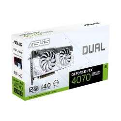 ASUS ³ GeForce RTX 4070 SUPER 12GB GDDR6X  DUAL-RTX4070S-12G-WHITE 90YV0K85-M0NA00 -  12