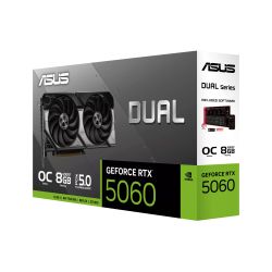 ���������� ASUS GeForce RTX 5060 8GB GDDR7 OC DUAL-RTX5060-O8G-A 90YV0PS0-M0NA00 - �������� 8