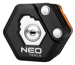 Neo Tools Замок протиугінний складаний, цинковий сплав + ABS, 3 ключі, 78 см, 0.62 кг 91-006 - Картинка 13