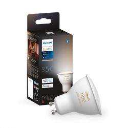 Philips Hue Лампа розумна GU10, 5W(50Вт), 2200K-6500K, Tunable white, ZigBee, Bluetooth, димування 929001953309