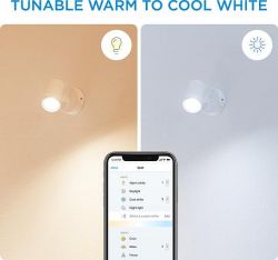 Светильник точечный накладной умный WiZ IMAGEO Spots, 1х5W 2200-6500K RGB белый 929002658701 - Картинка 12