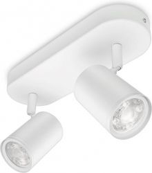 WiZ Розумний накладний точковий світильник IMAGEO Spots 2x5W 2200-6500K RGB Wi-Fi білий 929002658801 - Картинка 6