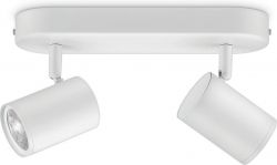 WiZ Розумний накладний точковий світильник IMAGEO Spots 2x5W 2200-6500K RGB Wi-Fi білий 929002658801 - Картинка 3