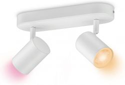 WiZ Розумний накладний точковий світильник IMAGEO Spots 2x5W 2200-6500K RGB Wi-Fi білий 929002658801 - Картинка 4