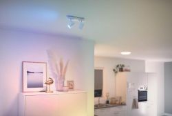 WiZ Розумний накладний точковий світильник IMAGEO Spots 2x5W 2200-6500K RGB Wi-Fi білий 929002658801 - Картинка 2