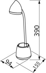 Philips Лампа настільна LED Reading Desk lamp Hat, біла 929003241007 - Картинка 2