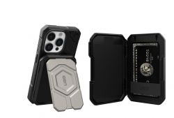UAG ����� ��� ���� ��������� � ���������, Magnetic Wallet with Stand, Black 964442114040