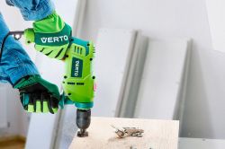 Verto Рукавички робочі, синтетична шкіра, р.9, зелений 97H121 - Картинка 5