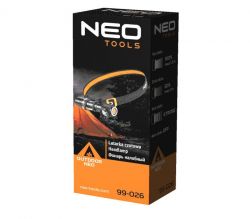 Ліхтар налобний NEO Tools, Black, 10 Вт, 800 Лм, світлодіод Cree ХРЕ T6, 3 режими освітлення, IP20, аккумулятор 1200 mAh (99-026) - Картинка 4
