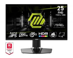  MSI 24.5" MAG 255PXF 2xHDMI, DP, MM, IPS, 300Hz, 0.5ms, sRGB 120%, FreeSync, Pivot 9S6-3BC24M-064