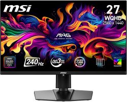������� MSI 26.5" MAG 271QP-QD-X24 2xHDMI, DP, Audio, OLED, 2560x1440, 240Hz, 0.03ms, DCI-P3 99%, AdaptiveSync, HAS, HDR400 9S6-3CD89T-025